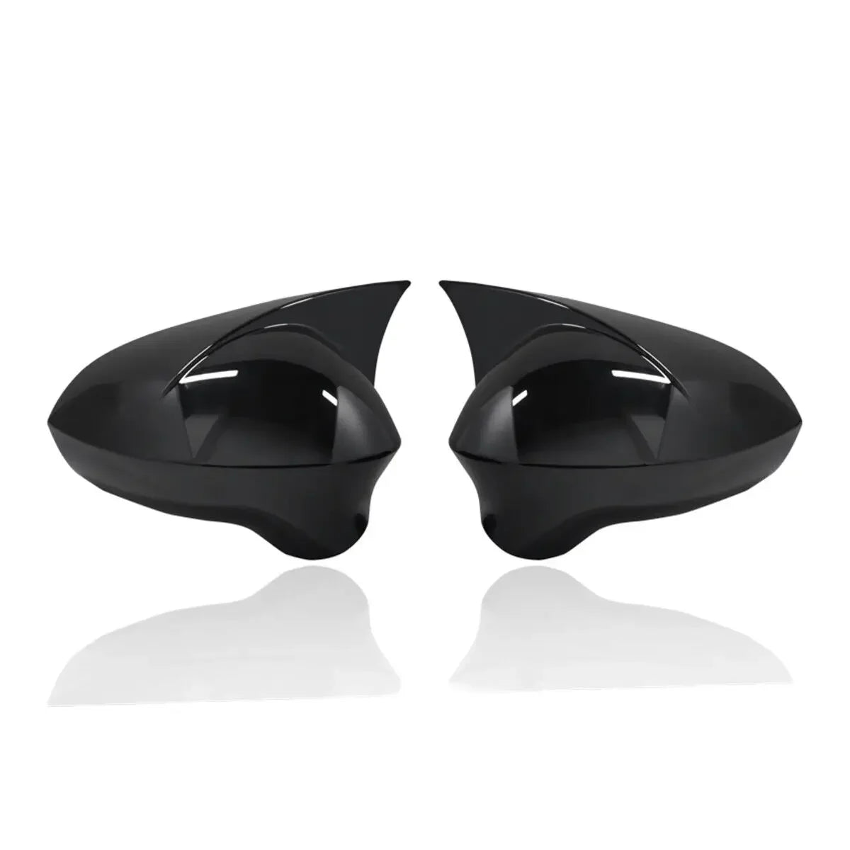 For Seat Leon MK2 2009-2012 Ibiza MK4 2008-2017 Rearview Side Mirror Cover Wing Cap Exterior Door Case Trim Carbon Fiber Sticker Quake Gloss Black