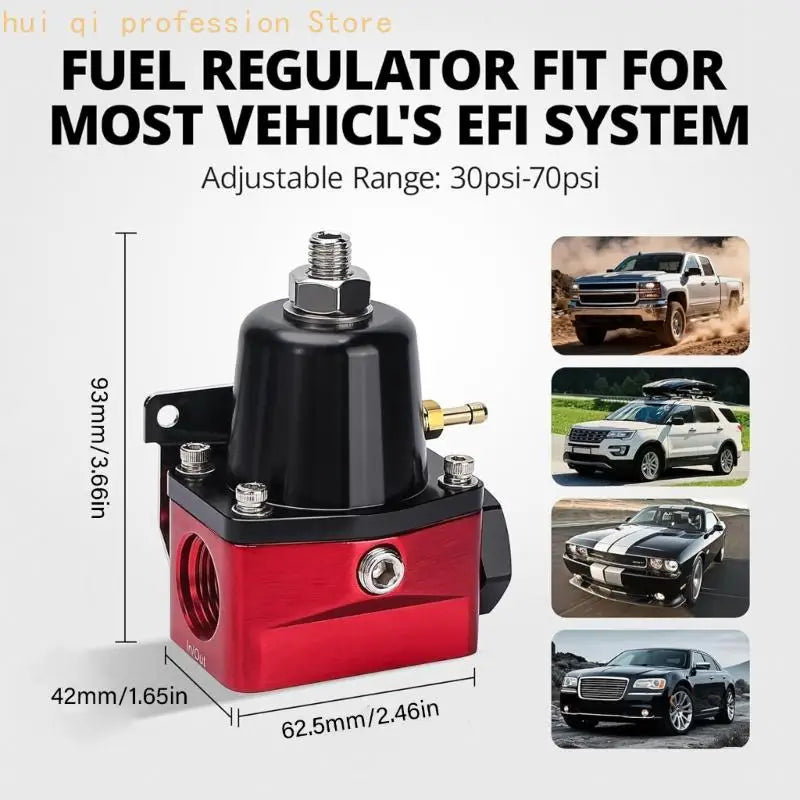 Adjustable High Efficiency Pressure Regulator Featuring Aluminum Fittings for Pressurized Engine Tuning H8WE Quake