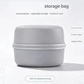 Hard Shell Electronic Accessory Case with Open Interior Compartment, Attached Handle Strap and Zippers for Small Speaker K1KF Quake CN