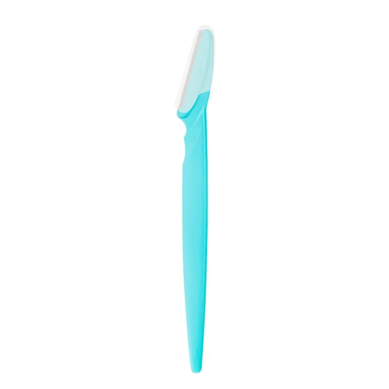 Travel Portable Eyebrow Trimmer Face Razor Face Hair Remover Tools Eyebrow Razor Instruments Cosmetic Beauty Pro Make Up Tools Quake 1Pcs blue