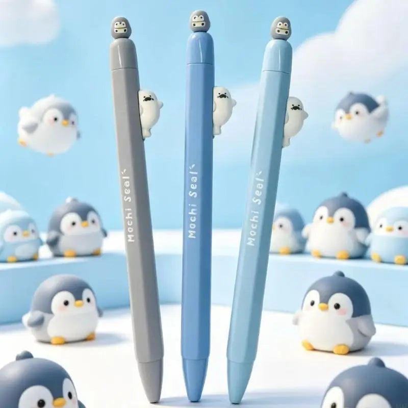 Retractable Gel Pen with Smooth Quick-Drying 0.5MM Pen Point, and Playful Animal Decorations for Writing K1KF Quake