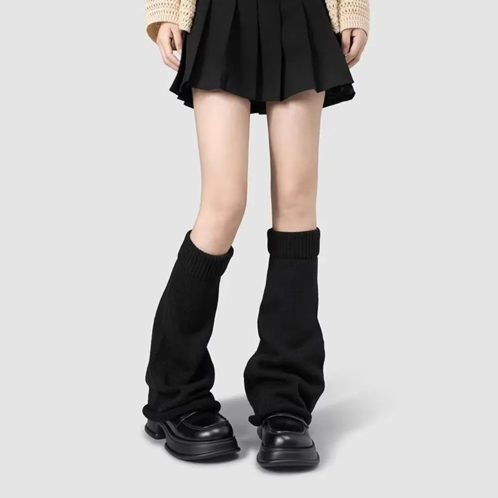 Fashion Y2K Leg Stockings Slimming Elasticity Knee Socks Horn Shaped Cuffs Over The Knee Autumn Winter Quake