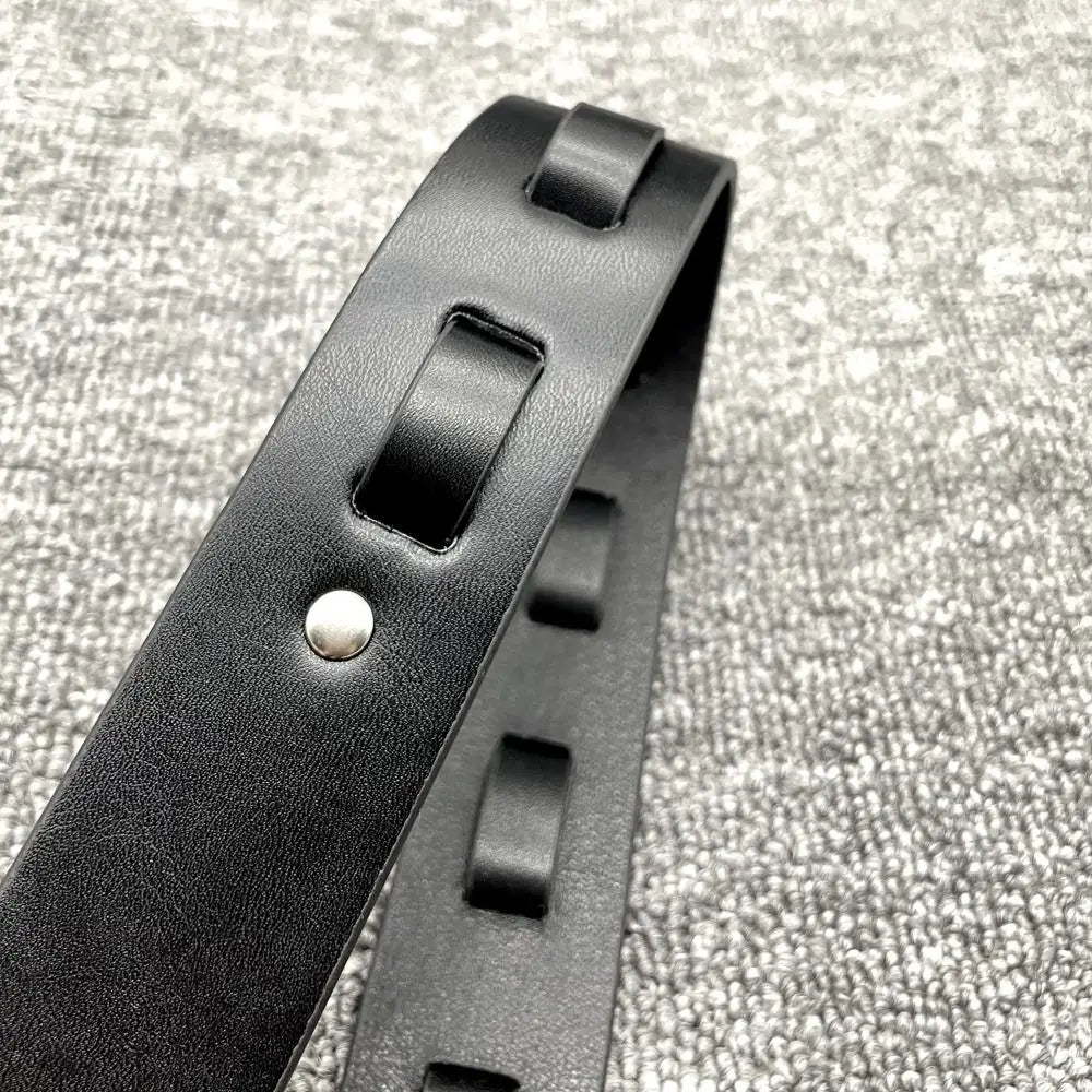 Fashion Pin Buckle Carabiner Buckle Belt Retro Luxury Design D Shape Letter Hook Belt Adjustable Casual Waist Belt For Women Men Quake