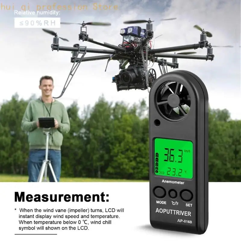 5 Unit Digital Anemometer With Wind Speeds Temperature Humidity Pressure Altitudes Measurement For Outdoor H8WE Quake