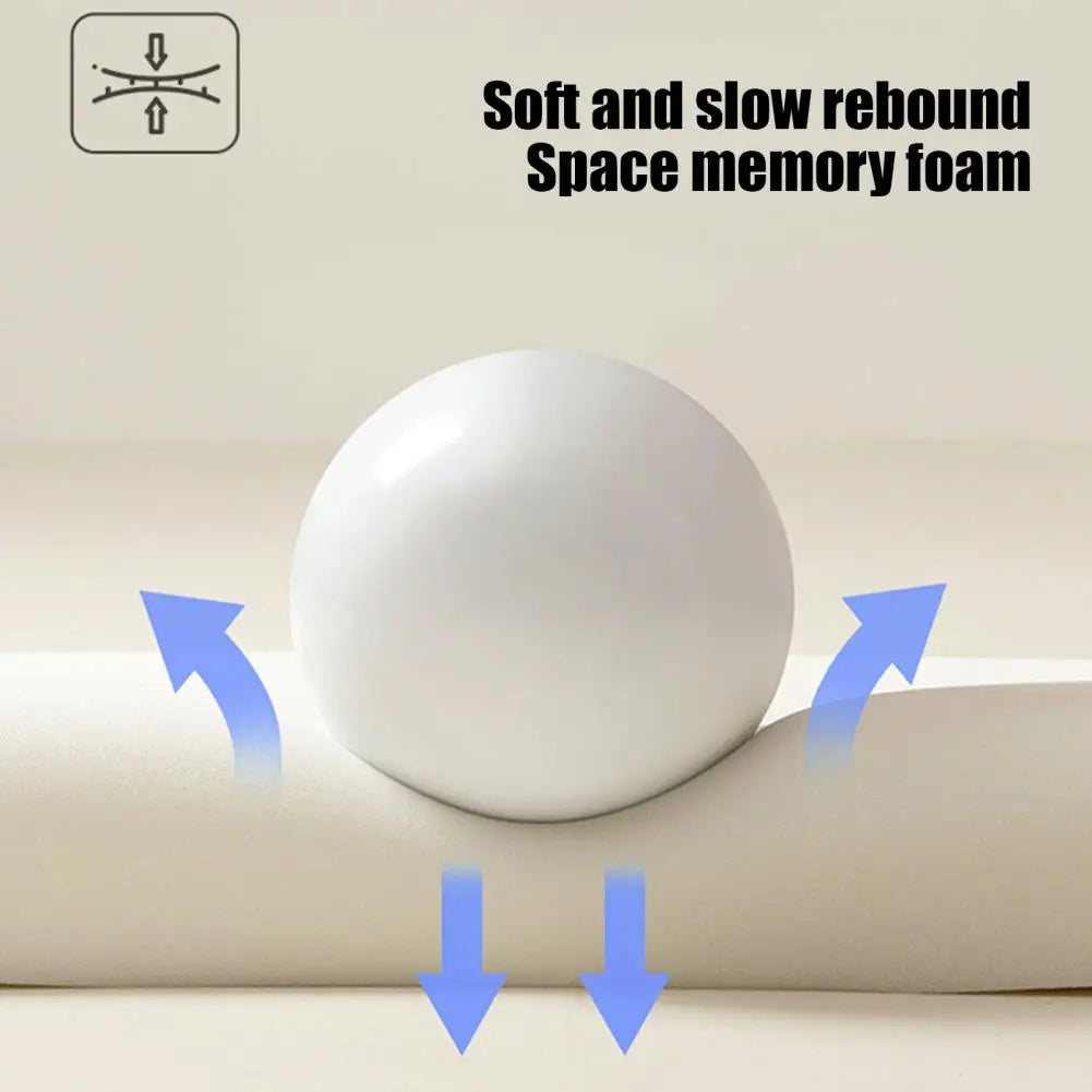 Car Headrest Lumbar Support Pillow Set Universal Memory Foam Car Headrest Neck Pillow Ergonomic Auto Neck for Long for Car Quake