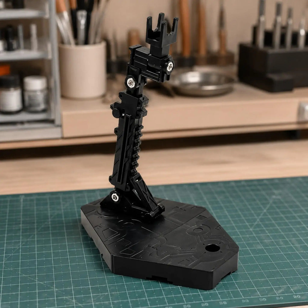 Action Figure Stand with Screwdriver Adjustable Jointed Display Holder for Model Figures Hobby Workspace Photography Quake UniversalSolidWht