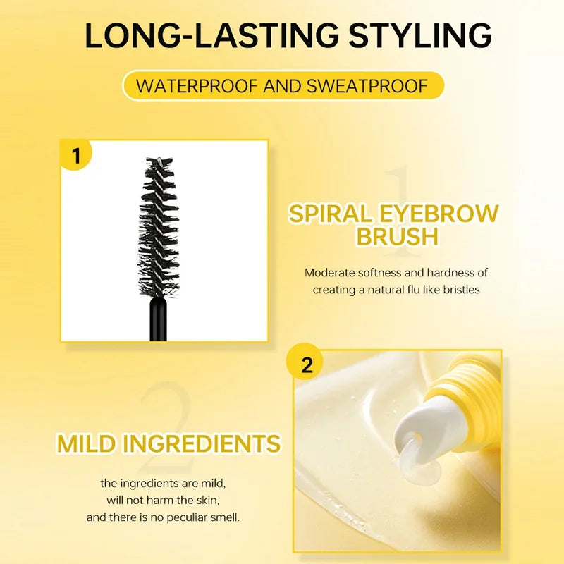 Waterproof Sweat-Proof Eyebrow Gel Long-Lasting Tinting Shaping Brow Makeup - Ideal Valentine's Day Gift for Perfect Brows Quake