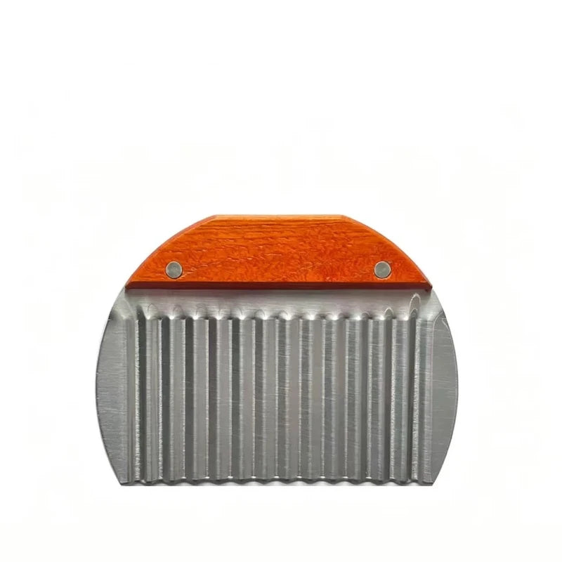 Stainless Steel Wavy Potato Cutter Home Kitchen Crinkle Slicer for Cucumber Sweet Potato Veggie Cutting Wavy Potato Cutter Quake
