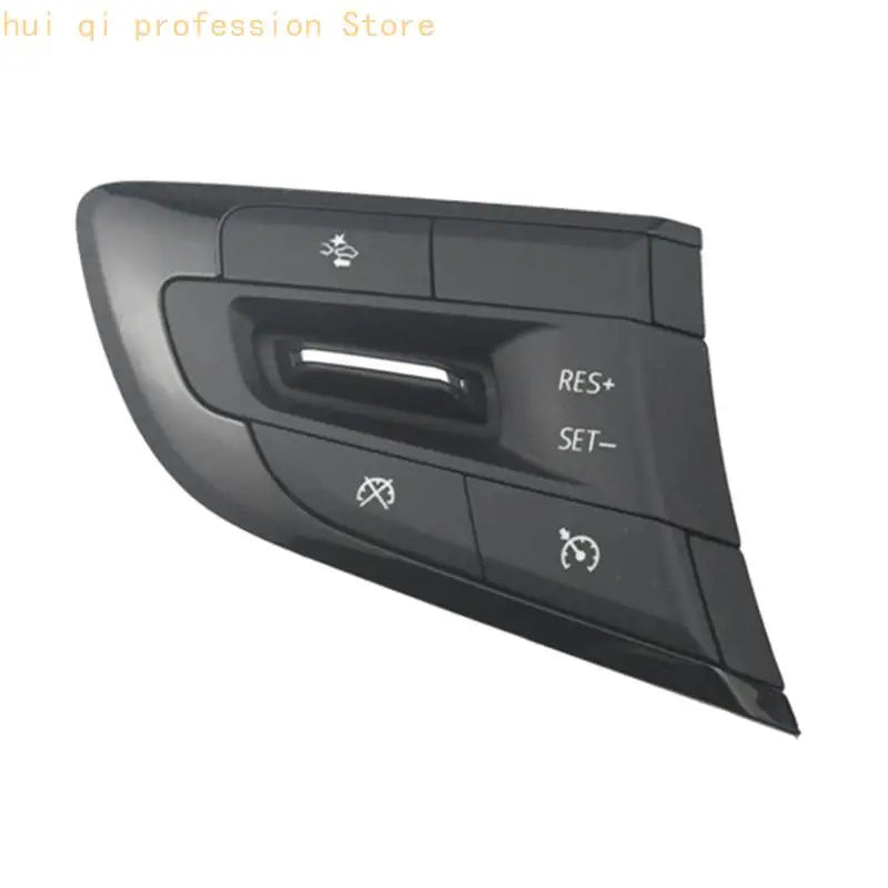 Steering Wheel Interior Button Panel, Black ABS Button Assembly for Worn Button Repair and Everyday Trim Service H8WE Quake left CN