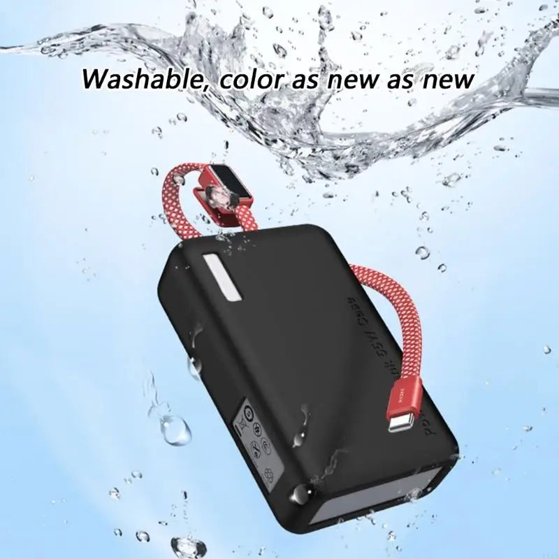 Soft Touches Powerbank Sleeve for 20000Mah 55W PB545 Powerbank Case, Protective Silicone Cover for Commuting K1KF Quake