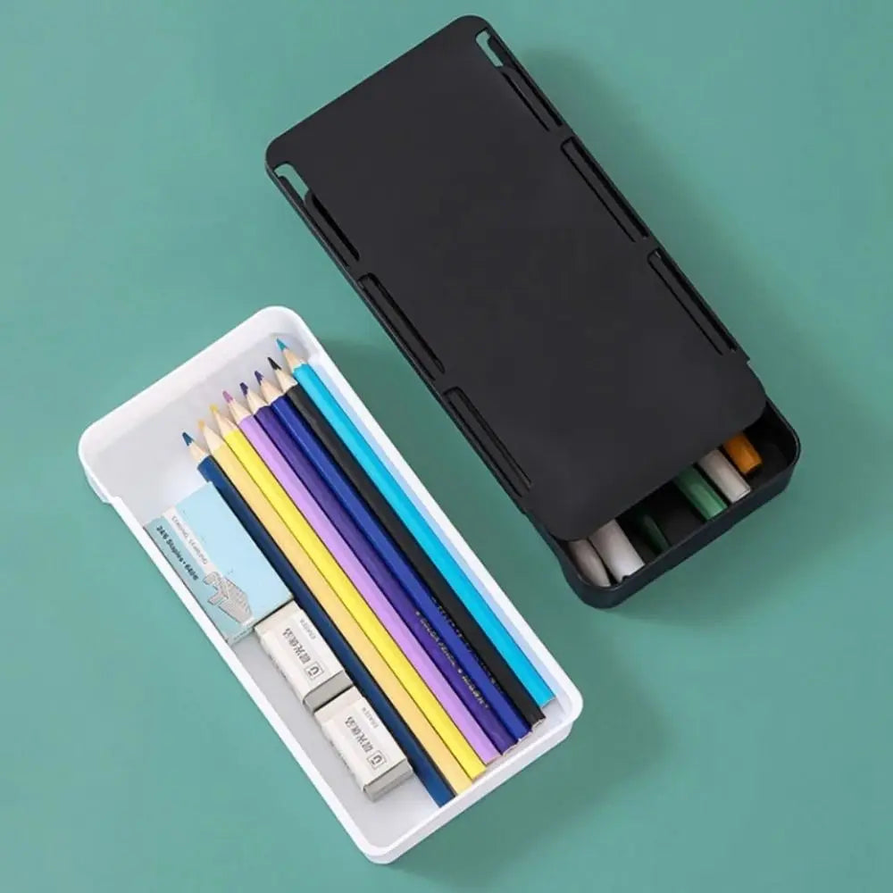 Self-Adhesive Table Shelf Storage Box Multifunction Large Capacity Undertable Drawer Space-saving Under Desk Drawer Quake
