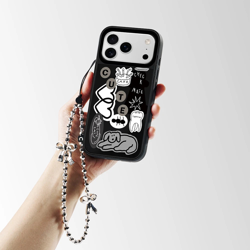 6090494 Mirror Surface Magnetic Phone Case Cover for IPhone 12 13 14 15 16 17 18 Pro Max Case Quake