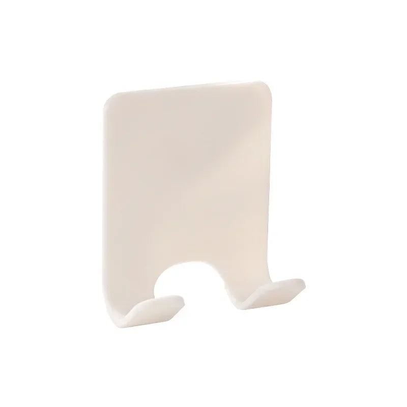 2/4PCS Plastic Shaver Holder Wall Mounted Adhesive Razor Hook Rack for Bathroom Shower - Strong Sticky No Drill Installation Quake M487 white 1pcs