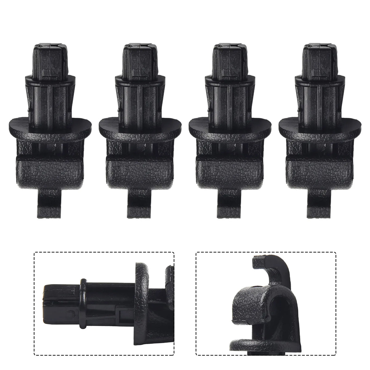 Black Sun Shade Hook Clip Kit for Honda Odyssey 20052010 Sliding Door Perfect Replacement for Rear Sliding Door Quake