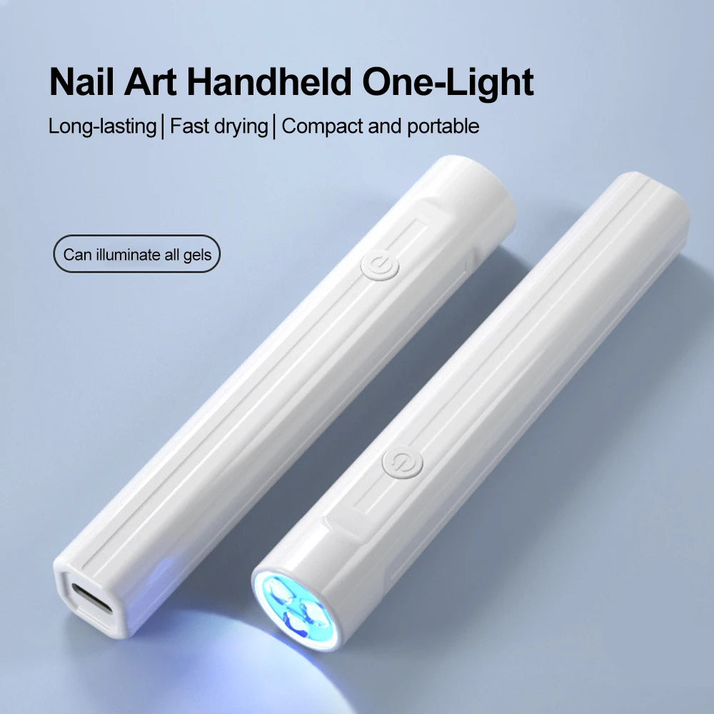Handheld Mini Nail Lamp Nail Lamp Portable Nail Machine Nail Dryer Tool Manicure Shop Phototherapy Professional Flashlight Pen Quake