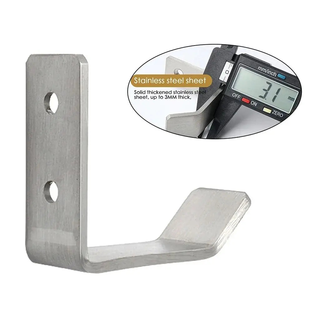 1Pcs Jacket Holder Motorcycle Helmet Holder Stainless Steel Multipurpose Wall Hanger Wall Mount Rack Wall Mount Quake