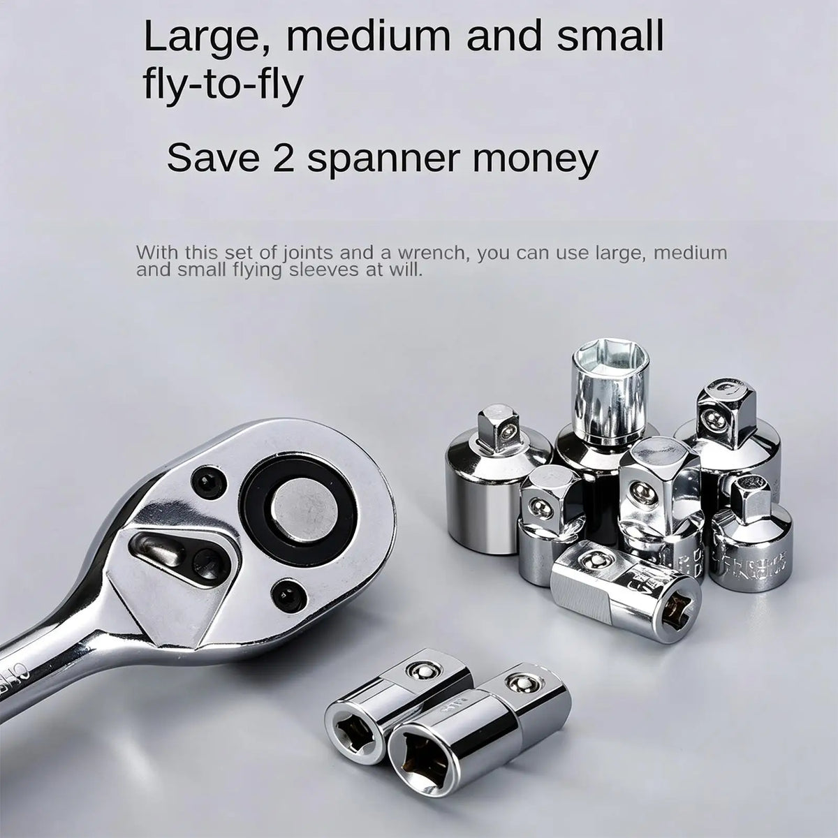 Ratchet Socket Plug Adapters Torque Tool Extension Attachments Ratchet Socket Adapters for Home Improvement House Renovation Quake