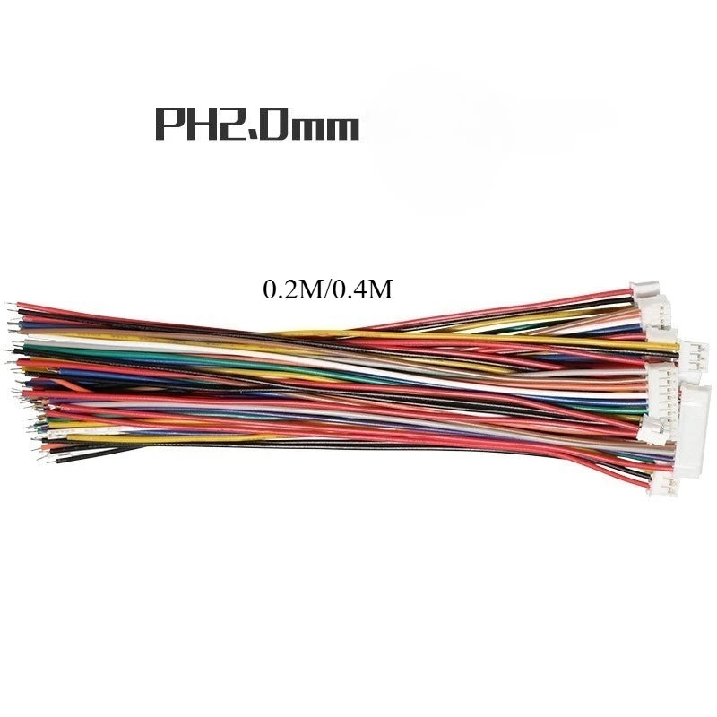 20/40cm 2Pair PH2.0mm Terminal Wire 2/3/4/5/6P Male Female Plug Jack Air Docking Connector DIY Electrical Connection Cable Quake