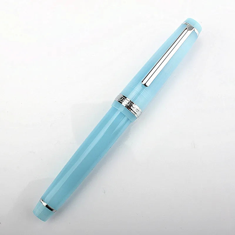 Jinhao 82 Fountain Pen Acrylic EF/F/M/Bent Nib Golden Trim with Converter Writing Pen Quake 82-10 EF 0.38MM