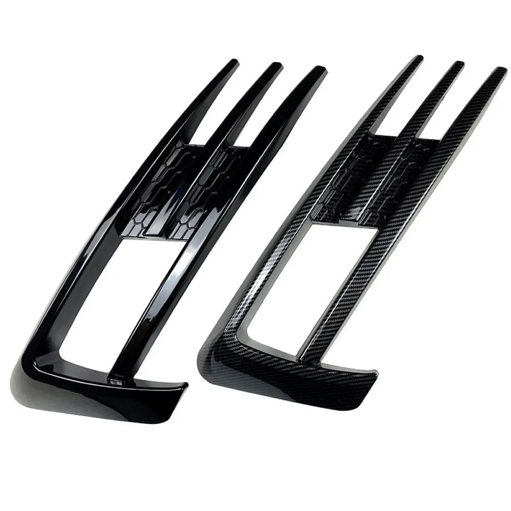For VW Golf MK7 2013-2016 Car Sticker Front Bumper Side Vent Spoiler Splitter Canard Fog Light Lamp Cover Carbon Styling Black Quake
