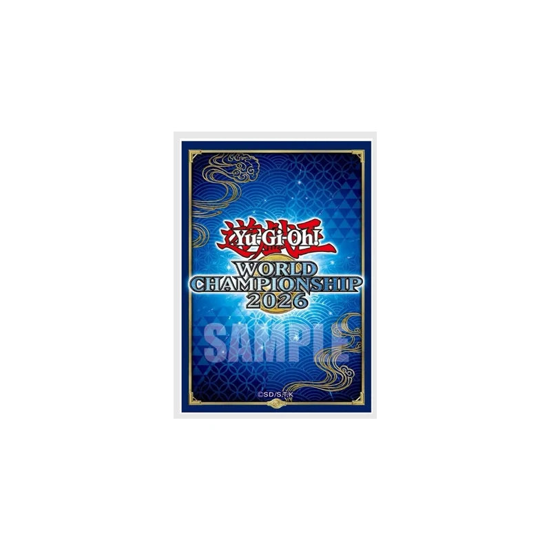 2026 New Yu-Gi-Oh World Championship 2026 Limited Blue Card Sleeves 100Pcs 63x90mm Anime Protective Card Covers Collectible Gift Quake
