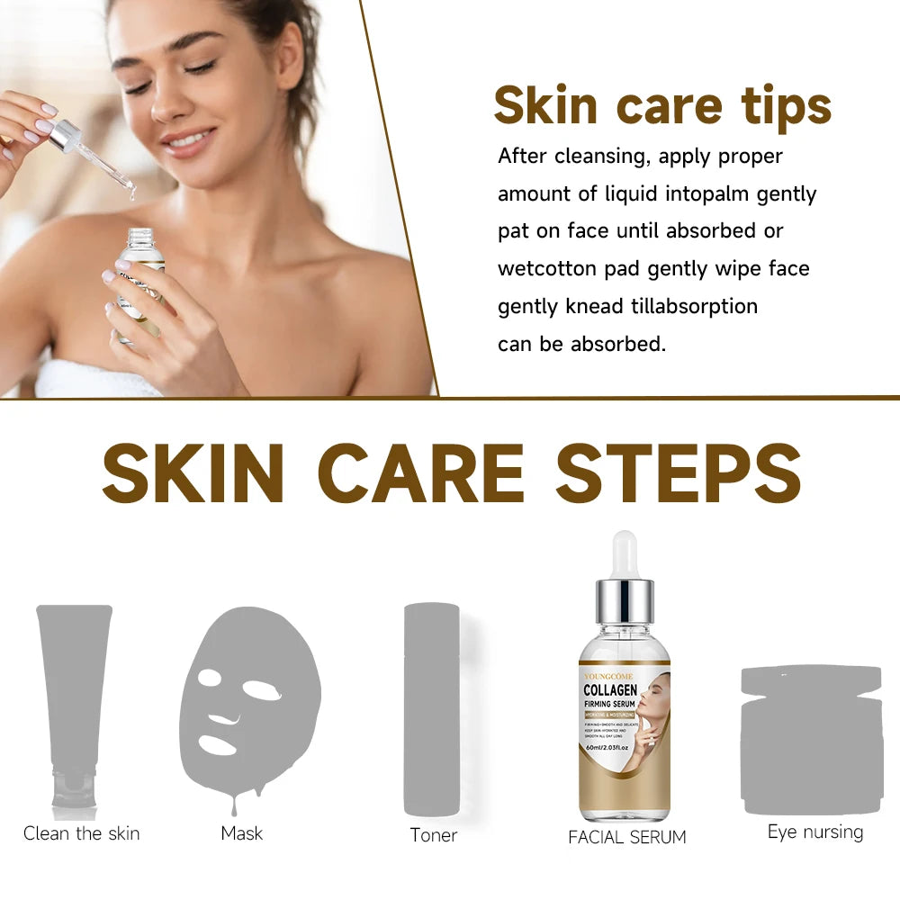 Collagen Thread Instant Lifting Wrinkle Remover Soluble Protein Threads Serum Set Absorbable Face Filler Anti-aging Skin Care Quake