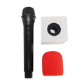 Microphone Prop Set Fake Plastic Microphone with Sponge Cover and Cube Kids Toys Party Favors Home Decoration Ornaments Quake MULTI