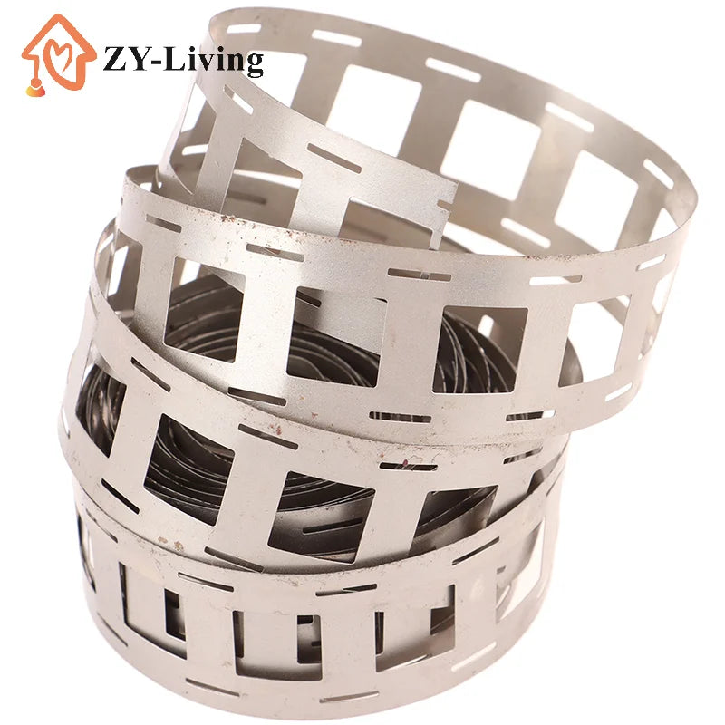 1m/3.2ft 2P 0.15mm Thickness Nickel Plated Steel Strip Sheet For 18650 Battery Spot Welding Quake