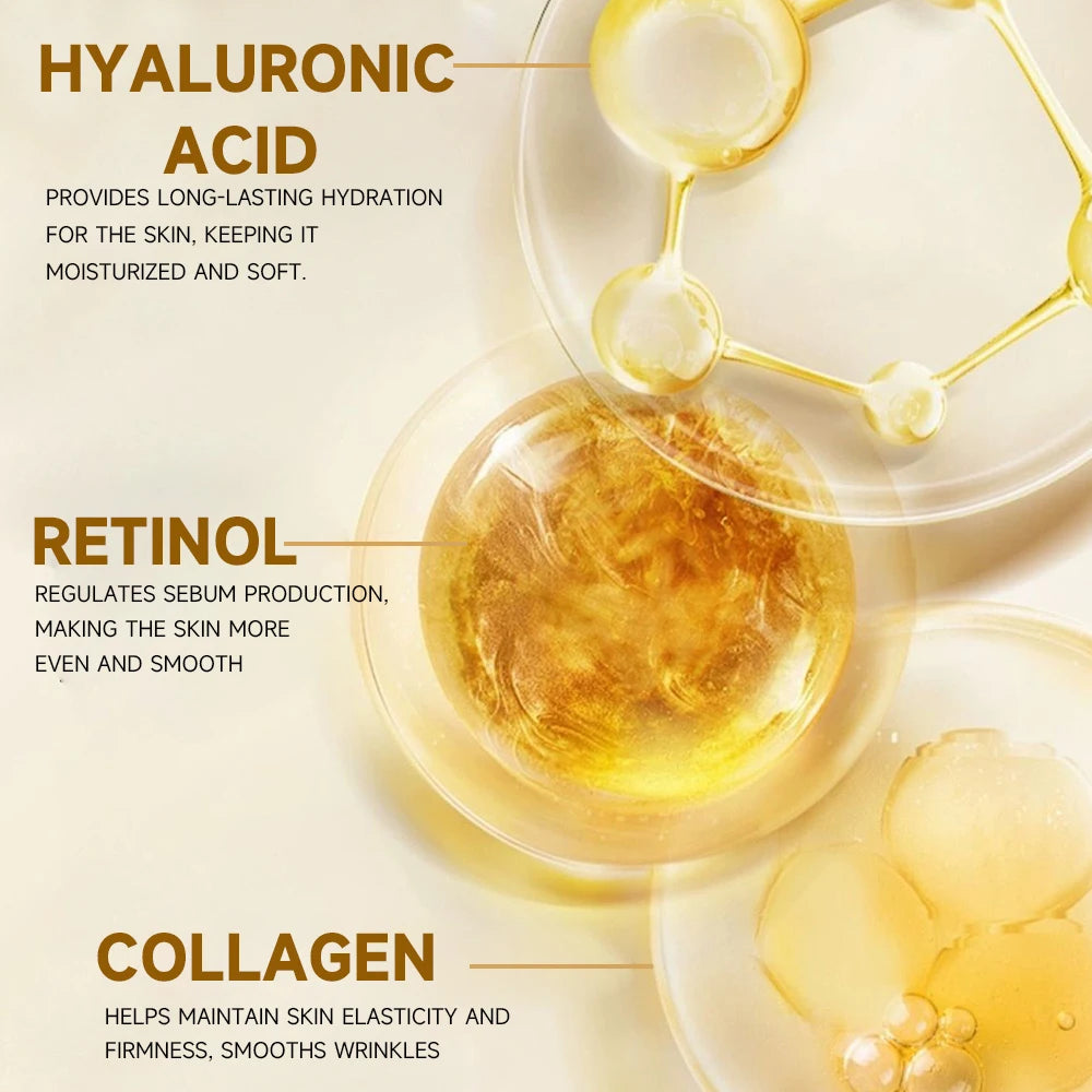 YOUNGCOME Retinol Collagen Face Cream Skincare Moisturizing Brightening Hydrating Smooth Wrinkles Firming Facial Face Skin Care Quake