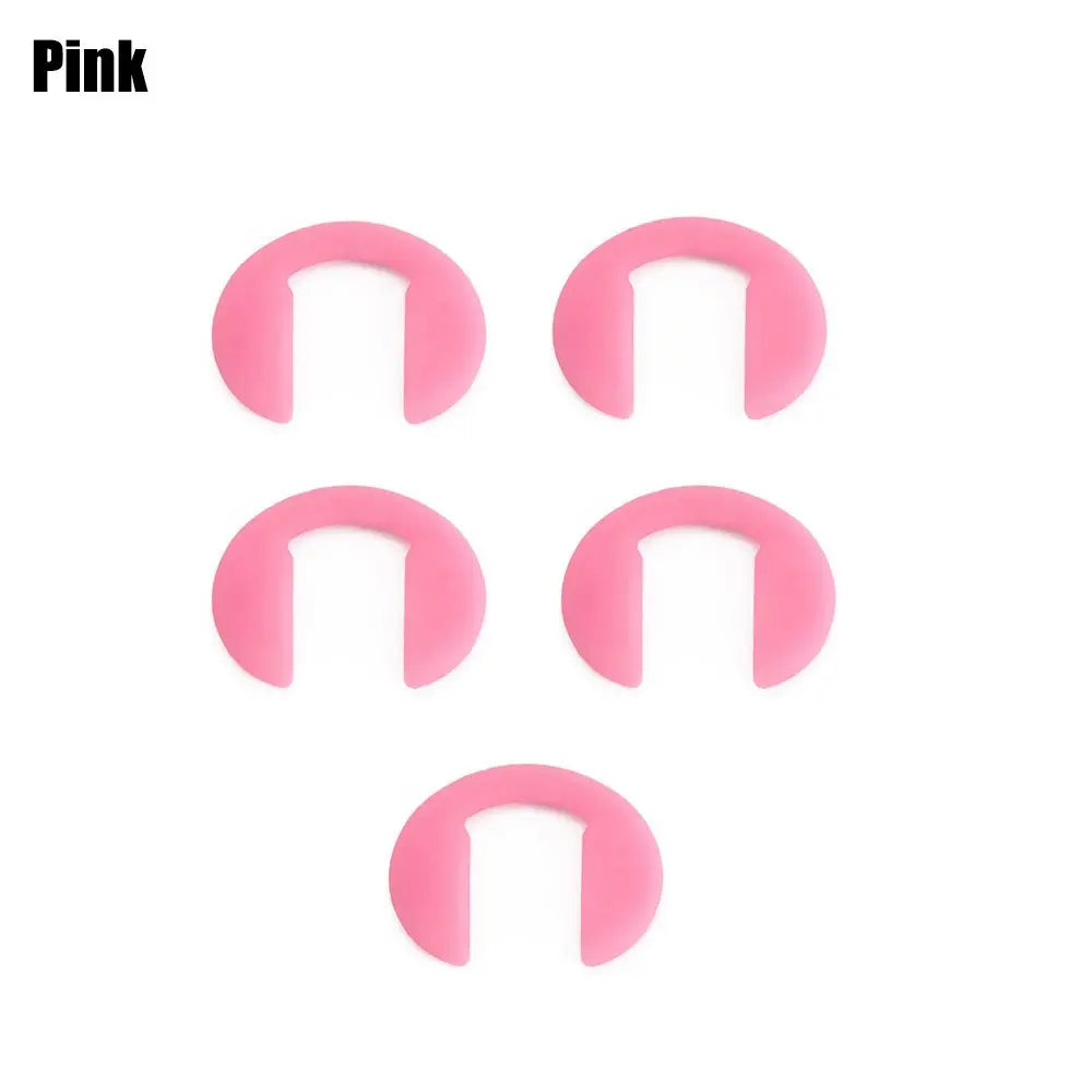 5PCS/Pack Anti-slip Silicone Nose Pads For Glasses Push On Nose Pads Repair Tool For Eyeglass Sunglasses Eyewear Accessories Quake pink-5PCS-Pack