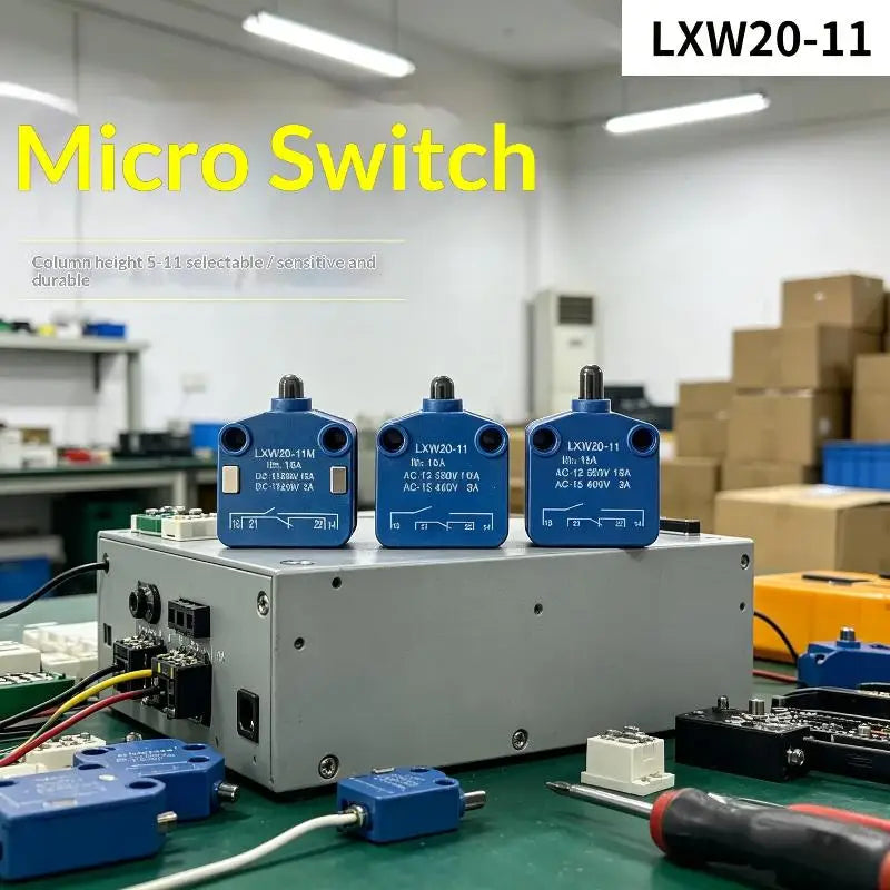 LXW20-11/M Limit Switch Stroke PUSH Slug Column Micro Travel Silver Contact Quake