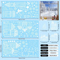 White House Christmas Window Stickers Christmas Snowflakes Shopping Mall Window Decorations Glass Electrostatic Stickers Quake S32
