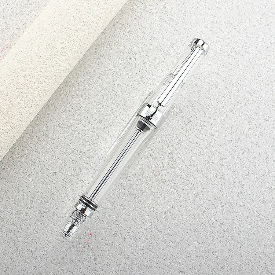 Vacuum Filling Fountain Pen Large Ink Capacity Easy Clean F Tip Pen for Adult Writing Practice Business Office School Supplies Quake