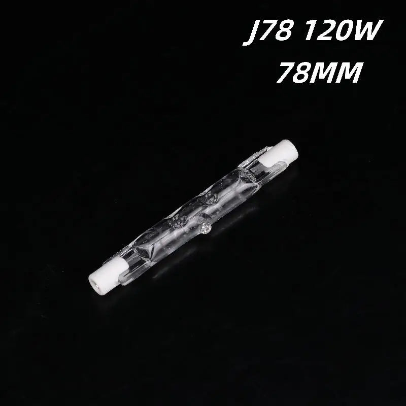 1Pcs J Type Halogen Light Bulb 360° Beam Angle R7S Halogen Linear Light Bulb For Ceiling Cabinet And Desk Construction Lights Quake J78 120W