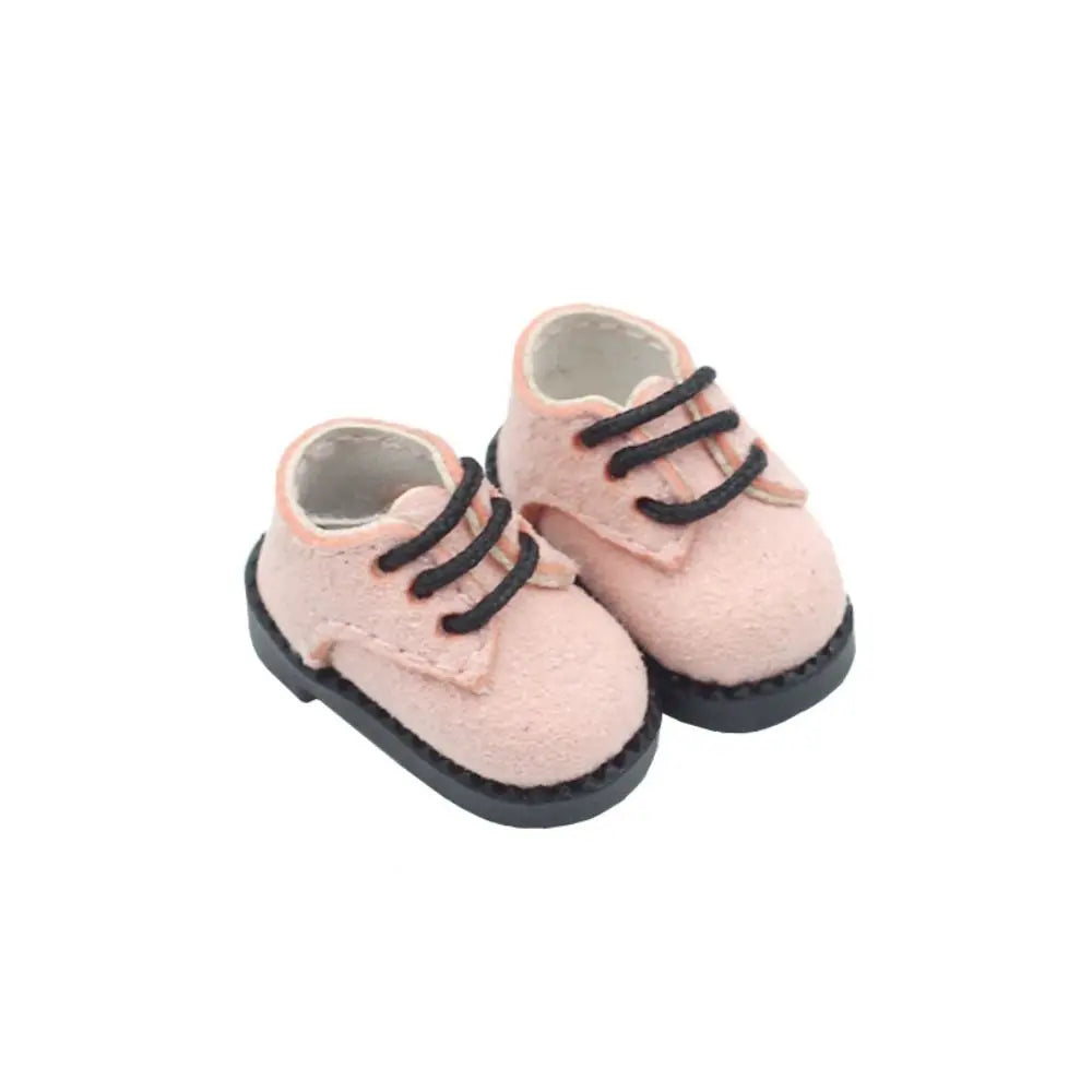 Multiple Colour 1 Pair Ob11 DOD 1/12 Bjd Doll Shoes All-Match PU Leather Body9 GSC YMY Shoes Delicate Cute Quake Pink