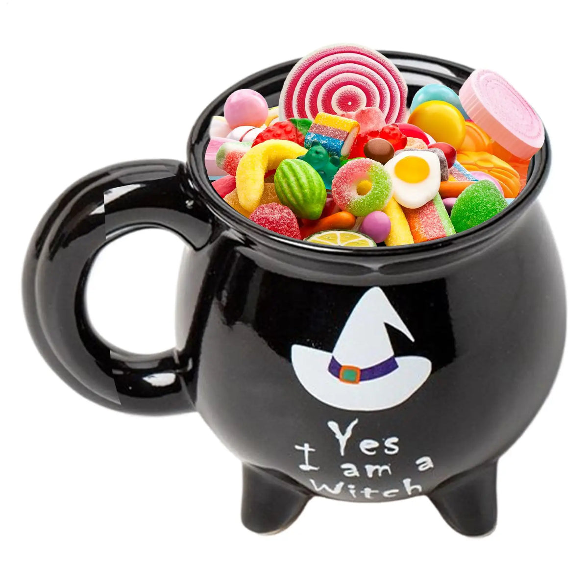 Cauldron Mug Spooky Ceramic Witch Home Decor Halloween Cauldron Mug Desk Decor for Hot Ice Tea Milk Latte Juice Soup Home Living Quake