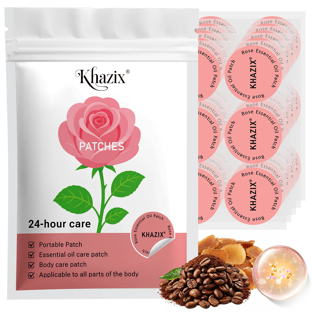30Pcs Energy Patches Natural Ingredients Vegan Friendly Daily Energy Boost Patch Portable Body Stickers for Work Travel Sports Quake