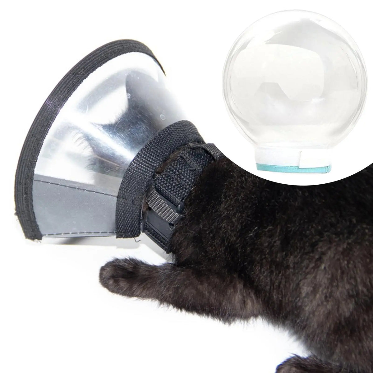 Cat Grooming Hood Lightweight Clear Ball Mask Anti Bite Protective Cover for Trimming and Washing Quake