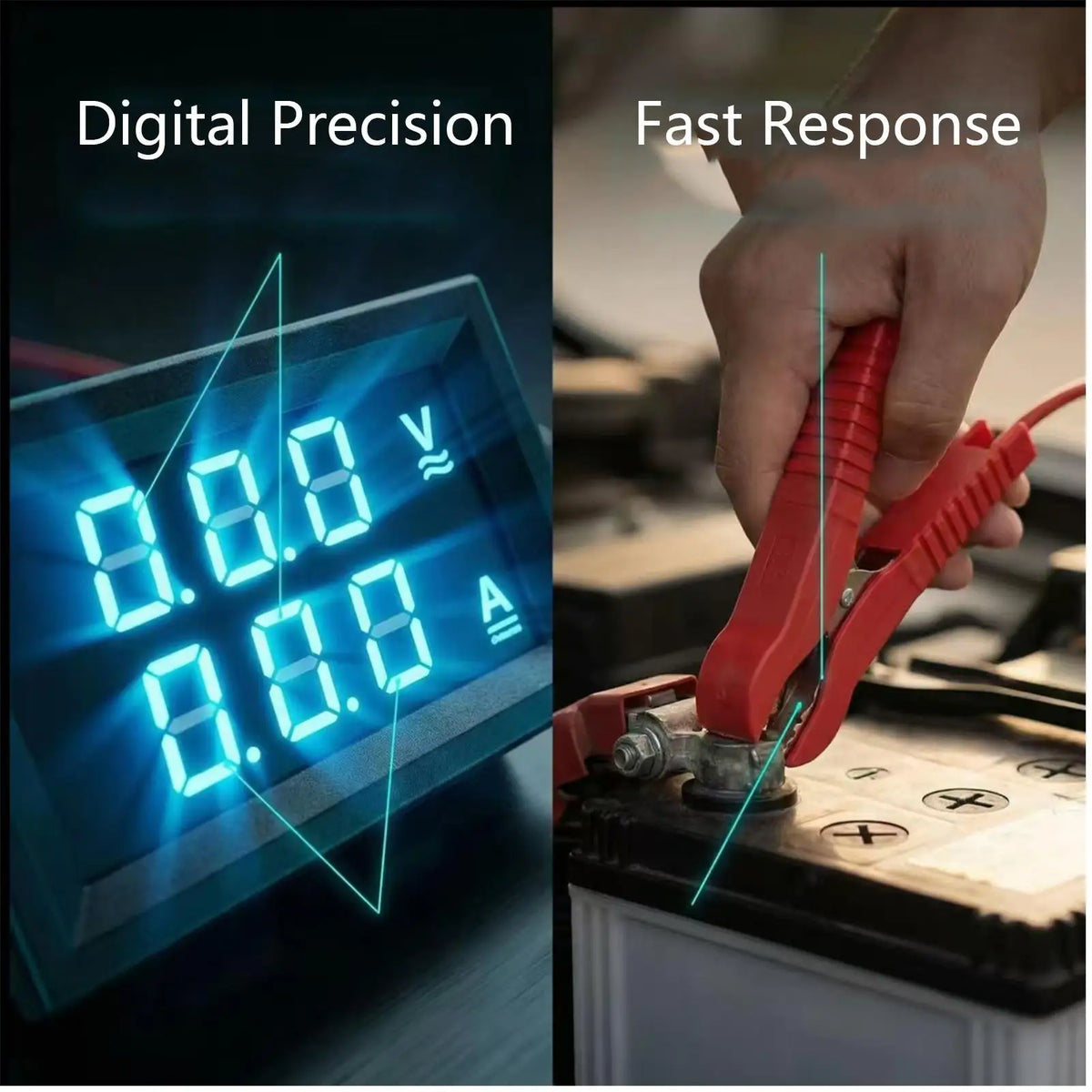Battery Tester Car Vehicle Current Leakage Diagnostic Detector Car Current Leak Finder for Trailer Truck Sedan Home Garage Quake