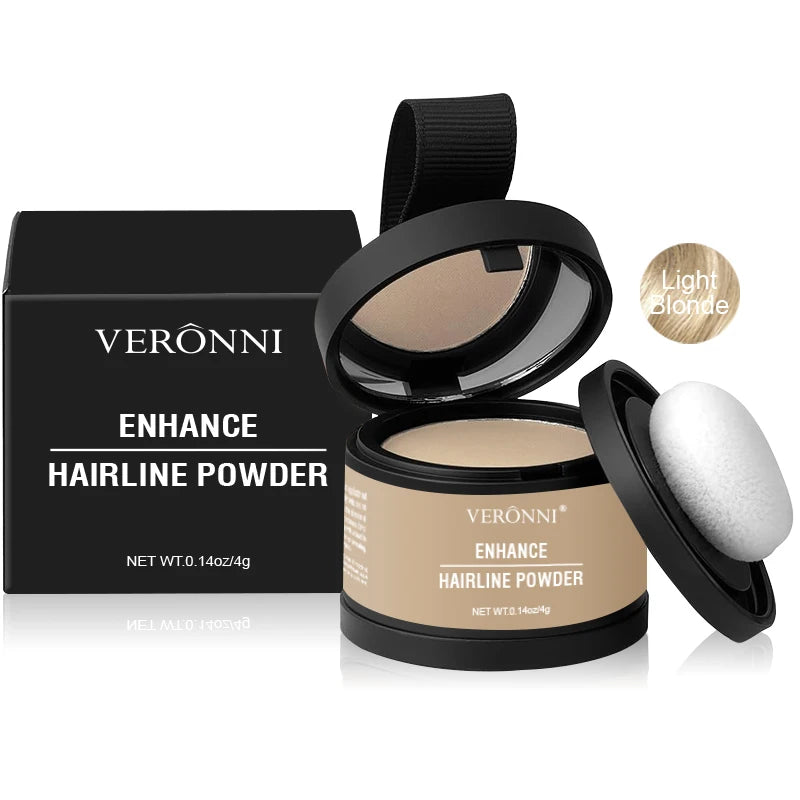 14 Color Hair Line Powder Black Root Up Natural Instant Waterproof Hairline Shadow Concealer Coverage Paint Repair Fill In Hair Quake 10-Light Blonde.