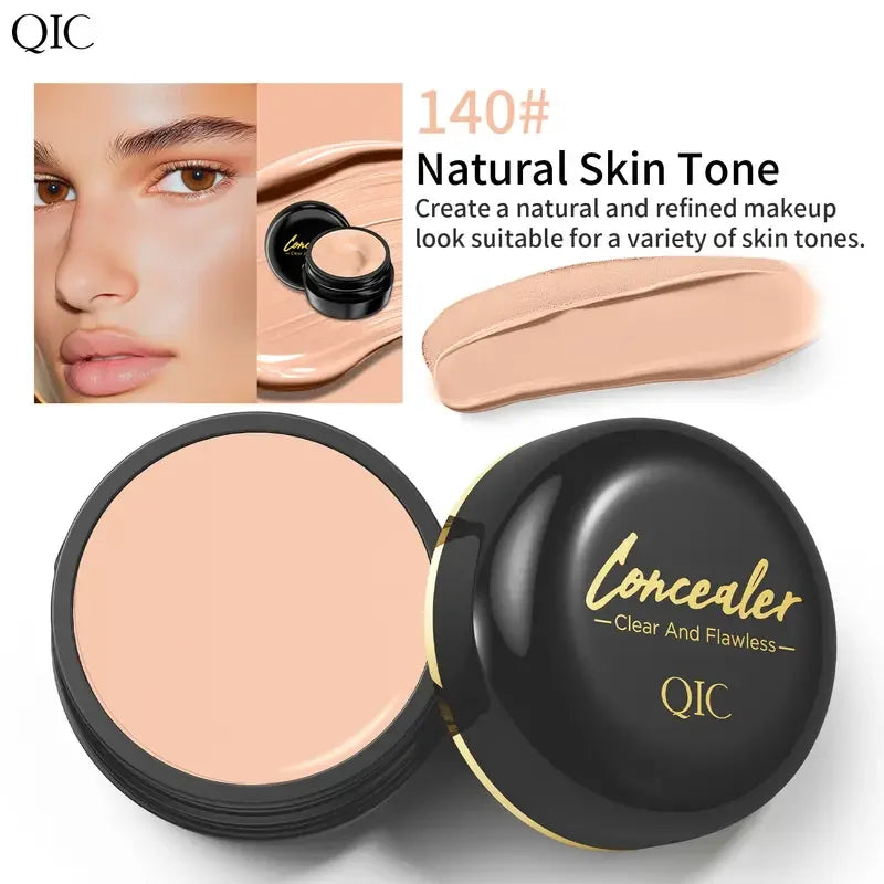 Full Coverage Concealer-waterproof,for Covers Skin Blemishes and Wrinkles and Tattoos,Regulates Skin Tone,Face Concealer Makeup Quake 140