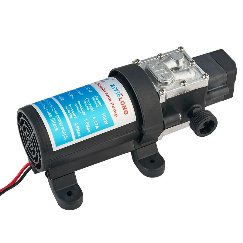 L0742YD-24-100F 24V 100W High-temperature Resistant Small Water Pump Self-priming Pump Booster Micro Electric Diaphragm Pump Quake