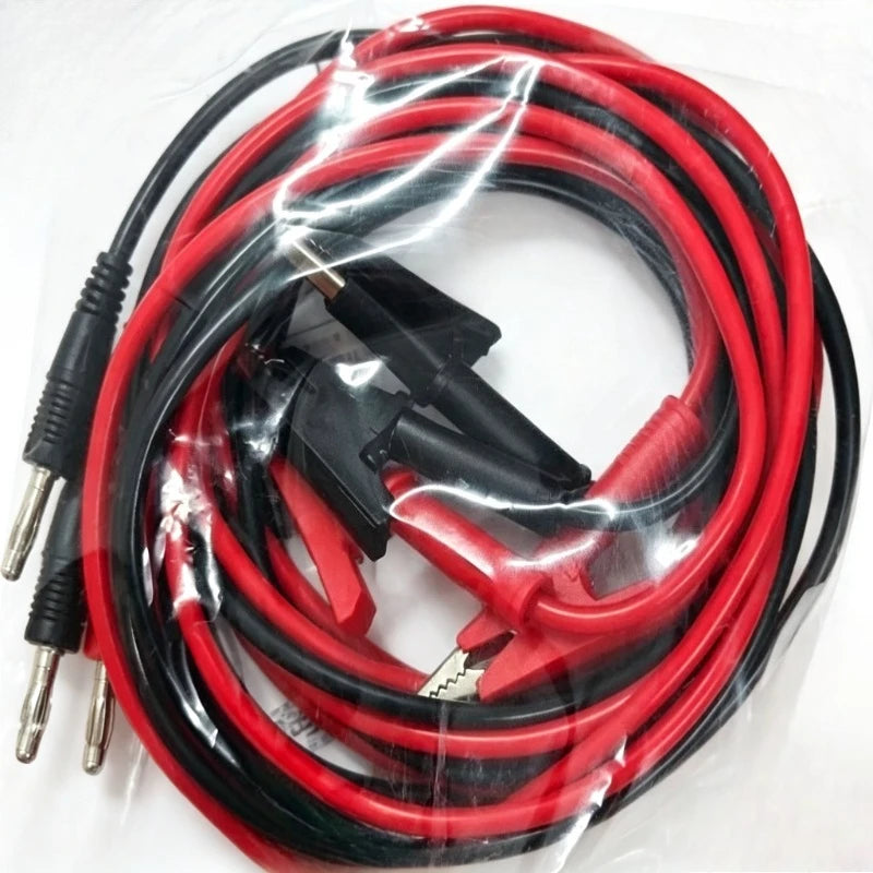 Flexible 18AWG 1M Test Jumper Cable,Stackable Banana Plug with Insulated Alligator Crocodile Clip for Lab Electrical Testing Quake