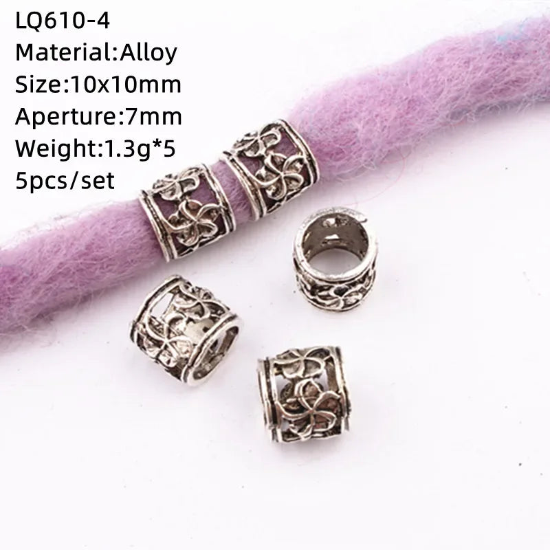 Gold Dreadlock Beads & Hair Rings – DIY Braid Accessories