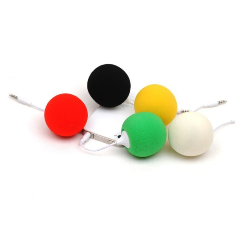 Mini Portable Travel Aux-Speaker Cute Ball Audio Speaker Wired- with 3.5mm Headphone Jack Gift for Classmates Besties K1KF Quake