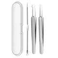 3PCS/kit Acne Needle Blackhead Clip Remover Extraction Pore Black Head Clean Face Skin Care Cleansing Needle Blemish Pick Tool Quake 3pcs
