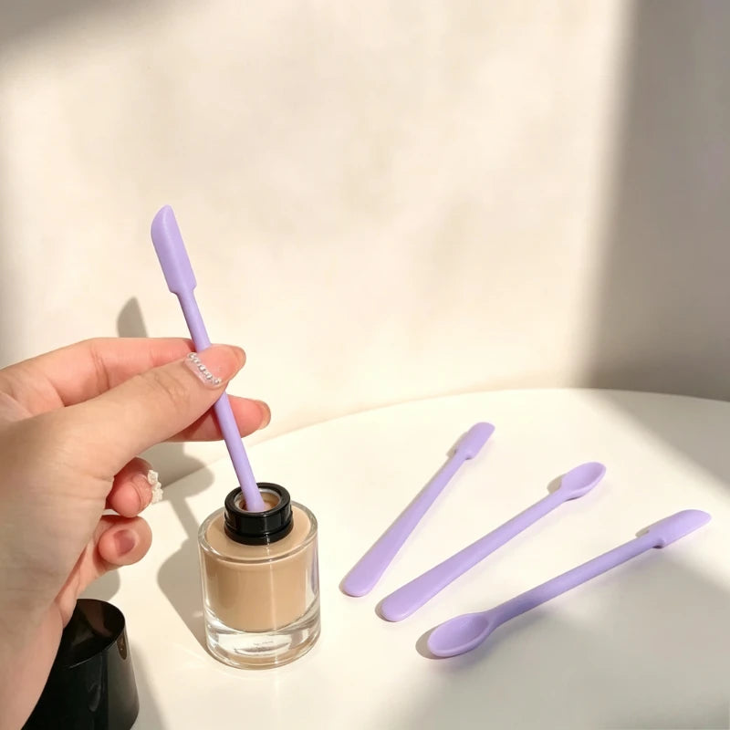Scoop Spatula Eye Cream Foundation Face Cream Scraper Cosmetic Spoon for Skincare Sample Refill Multi-size Reusable Quake