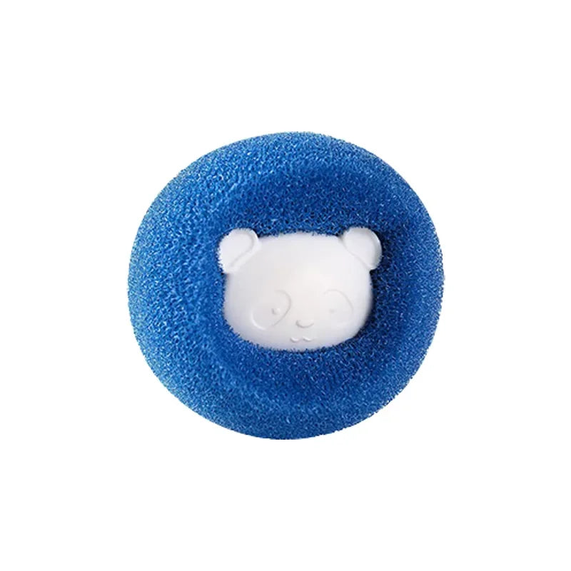 Pet Hair Remover Reusable Ball Laundry Washing Machine Filter Wool Sticker Cat Hair Remover Pet Fur Lint Catcher Home Quake Blue L