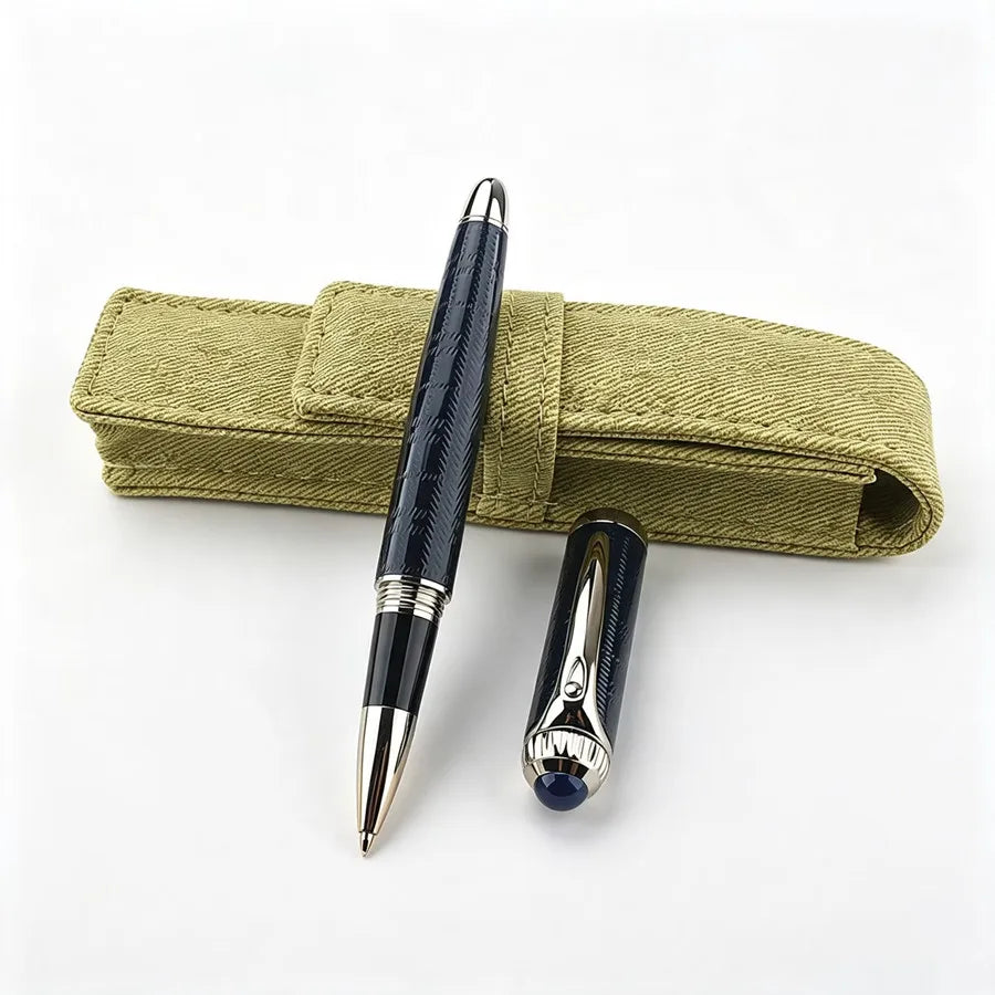 Wholesale Luxury Engraved Metal Ballpoint Pen Business Signature Roller Ball Pen Sleeve For Corporate Gift Quake 148-5
