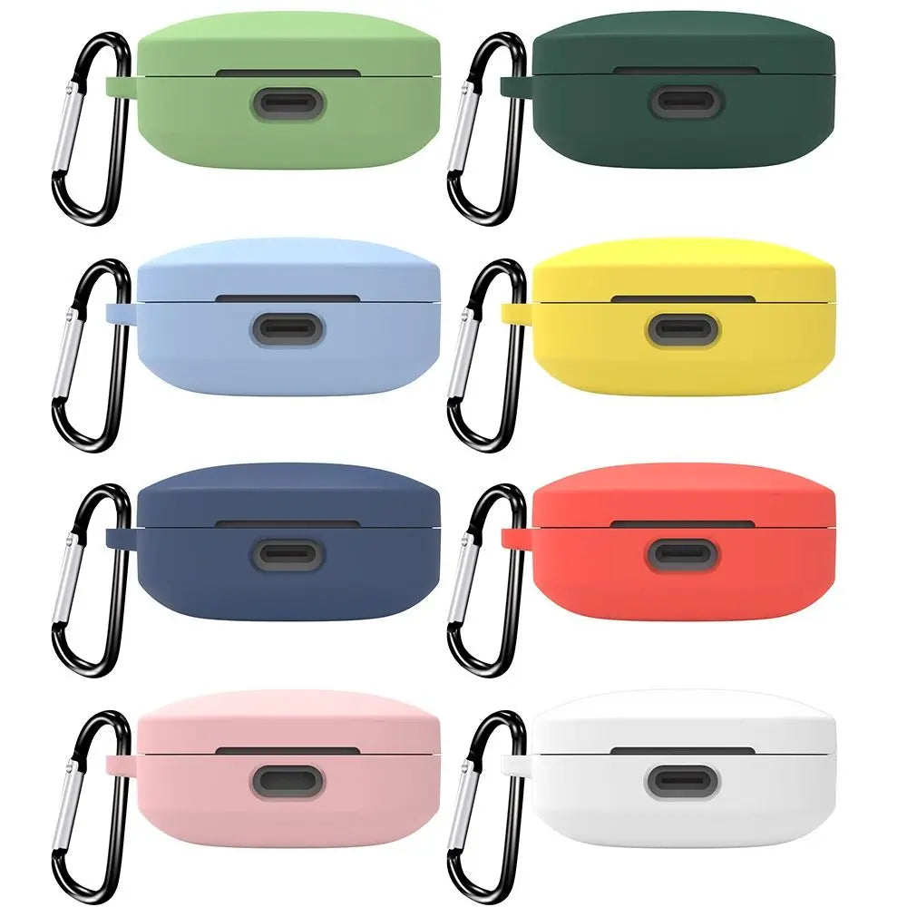 Soft Silicone Protective Case Protector Shockproof Cover Headphone Accessories With Hook Housing Shell for Redmi Buds 6 Active Quake